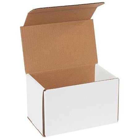 Bsc Preferred 8 x 5 x 5'' White Corrugated Mailers, 50PK BUY00028722